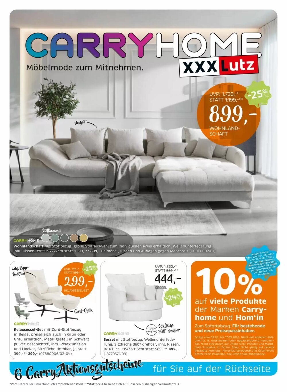 XXXLutz Flugblatt (ab 04.03.2026) - Angebote und Prospekt - Seite 1