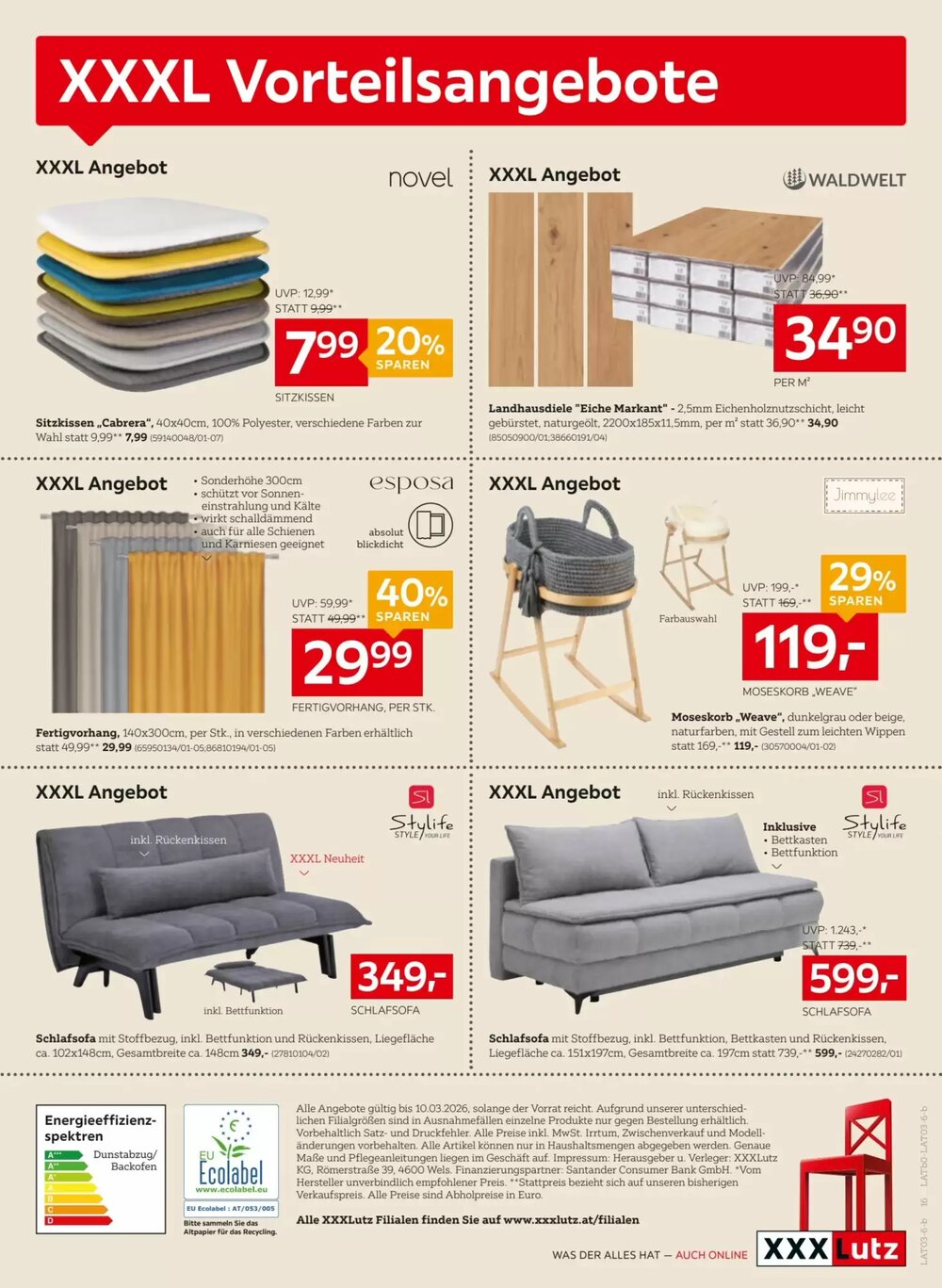 XXXLutz Flugblatt (ab 04.03.2026) - Angebote und Prospekt - Seite 16