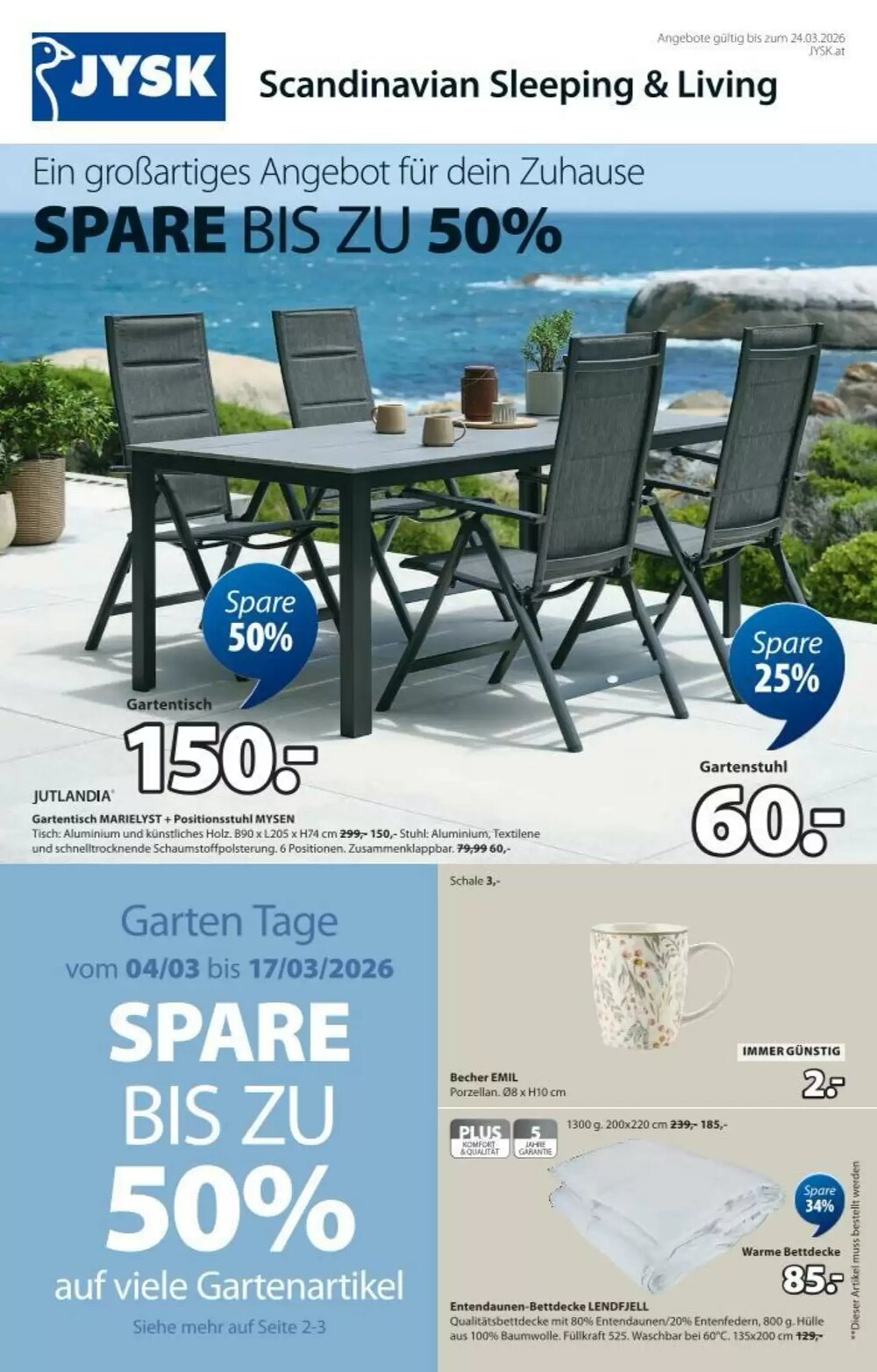 JYSK Flugblatt (ab 04.03.2026) - Angebote und Prospekt - Seite 1