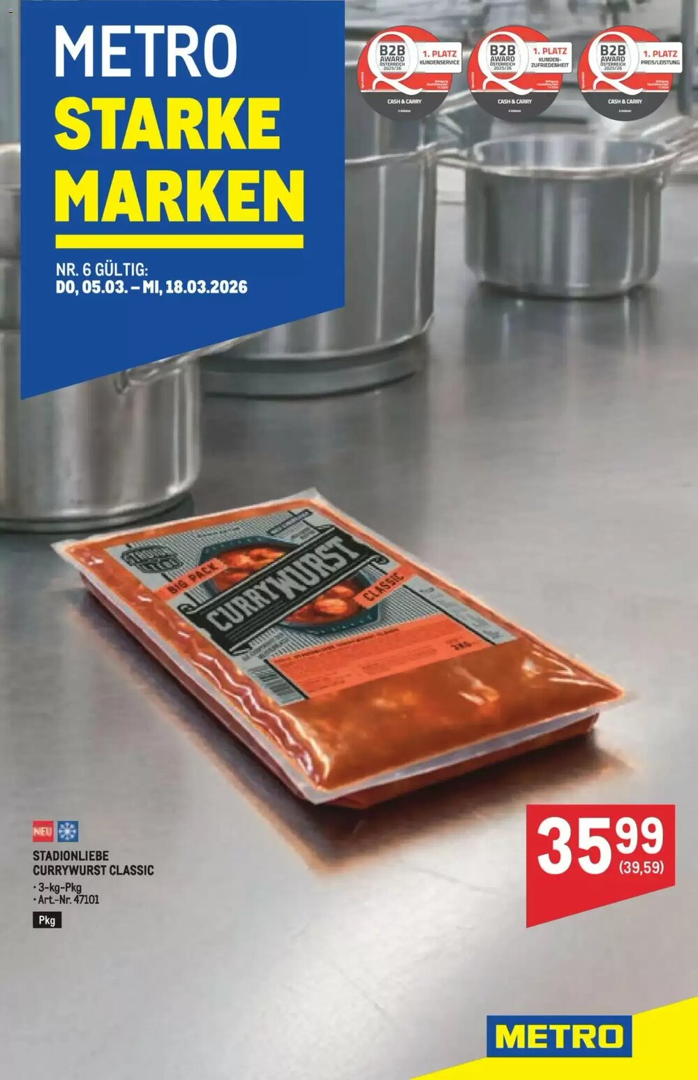 Metro Flugblatt (ab 05.03.2026) - Angebote und Prospekt - Seite 1