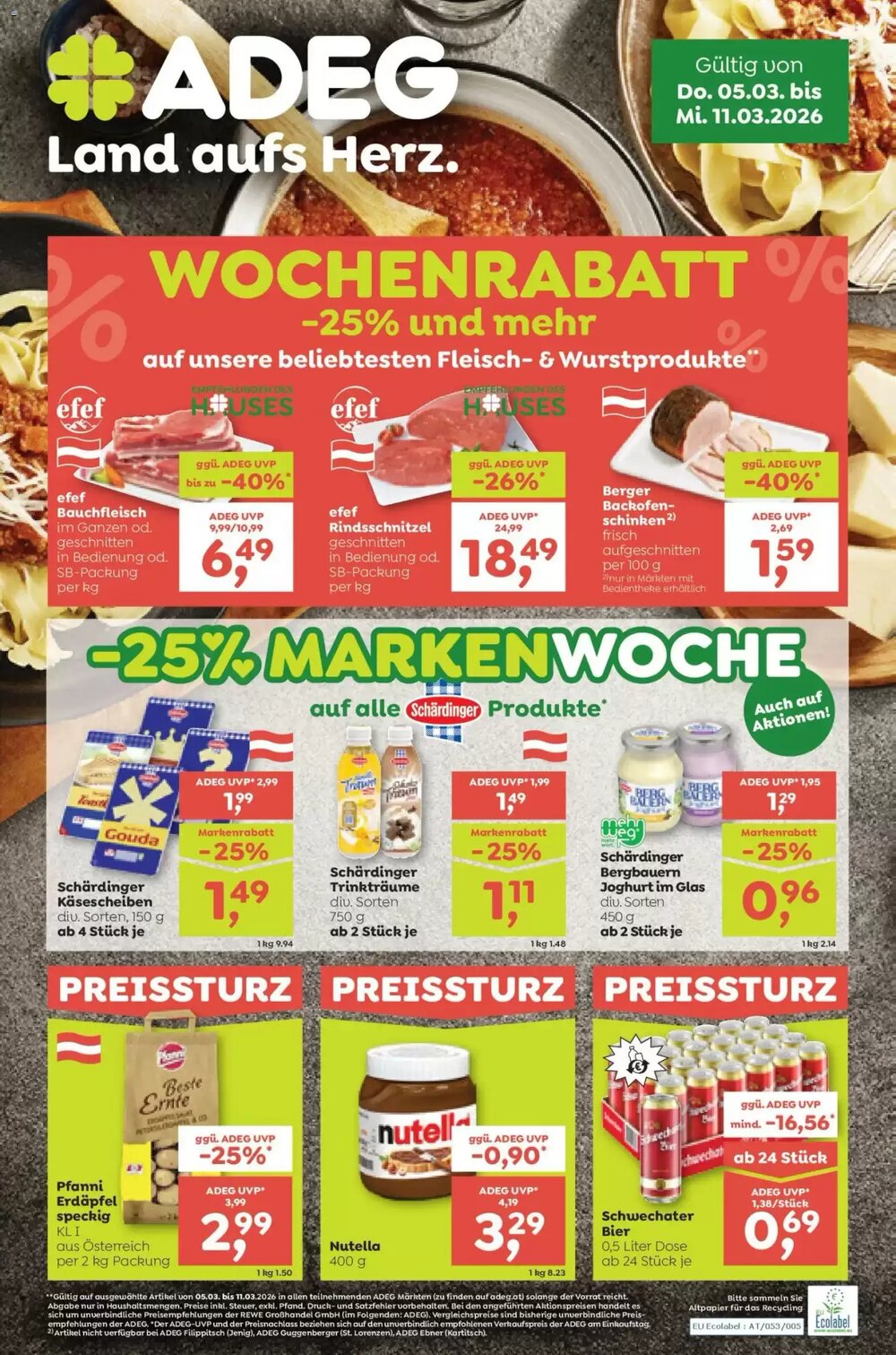ADEG Flugblatt (ab 05.03.2026) - Angebote und Prospekt - Seite 1