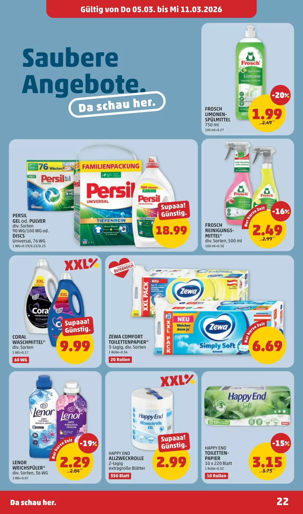PENNY Flugblatt (ab 05.03.2026) - Angebote und Prospekt - Seite 22