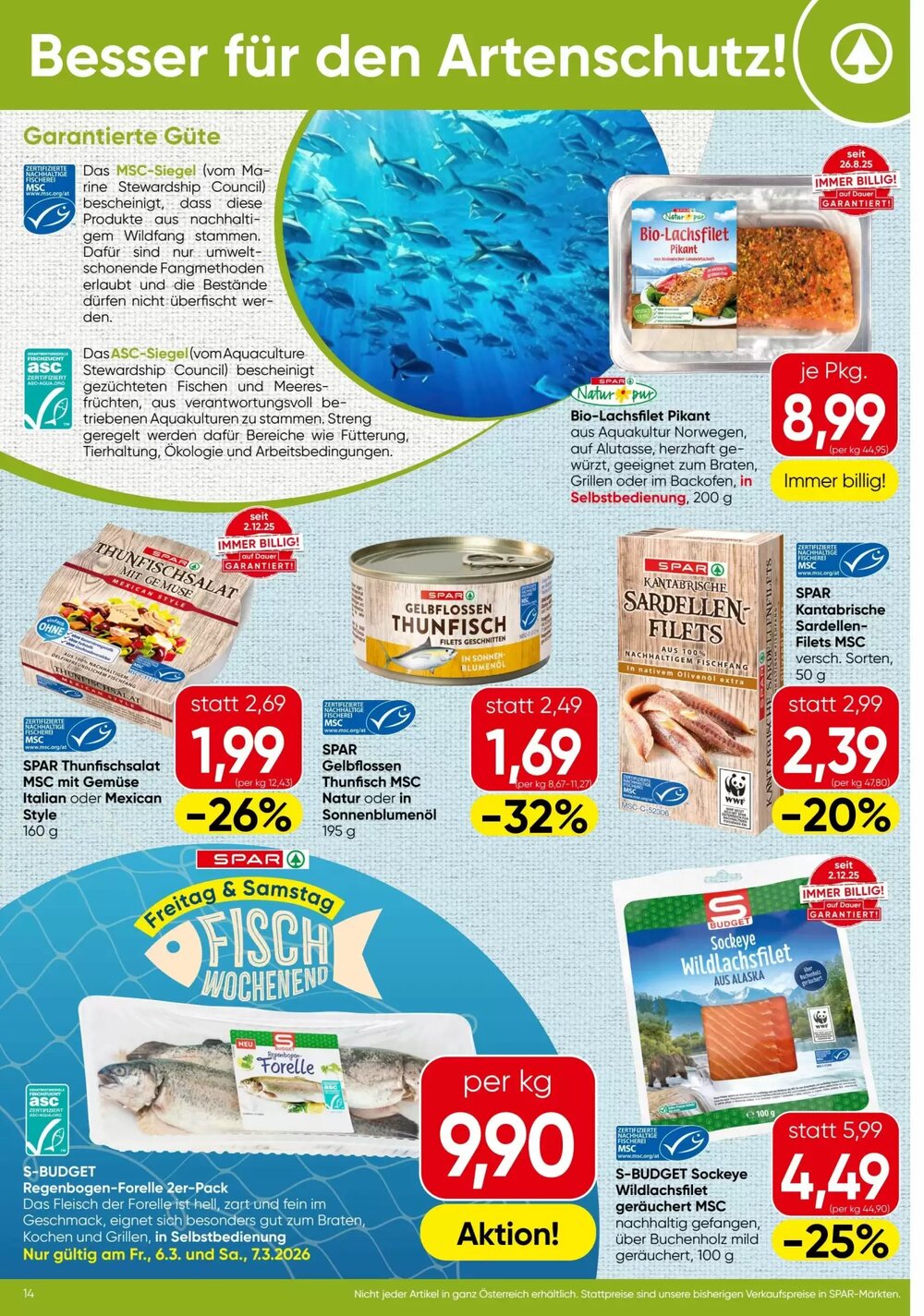 Spar Flugblatt (ab 05.03.2026) - Angebote und Prospekt - Seite 14