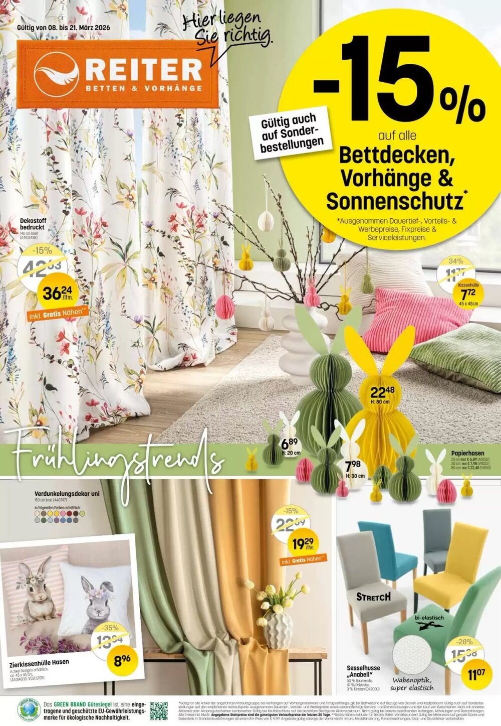 Reiter Flugblatt (ab 08.03.2026) - Angebote und Prospekt - Seite 1