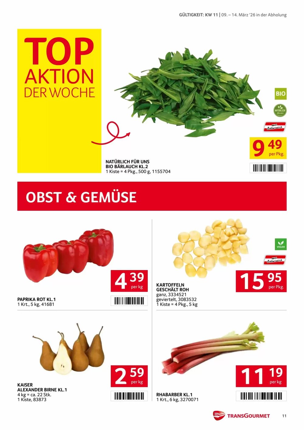 Transgourmet Flugblatt (ab 09.03.2026) - Angebote und Prospekt - Seite 11