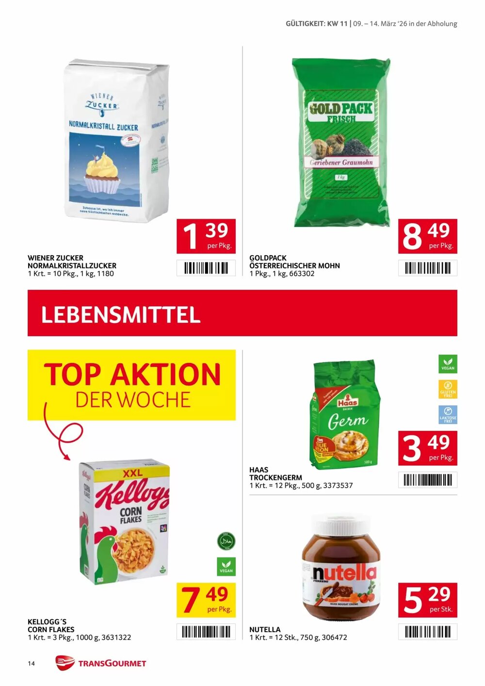 Transgourmet Flugblatt (ab 09.03.2026) - Angebote und Prospekt - Seite 14