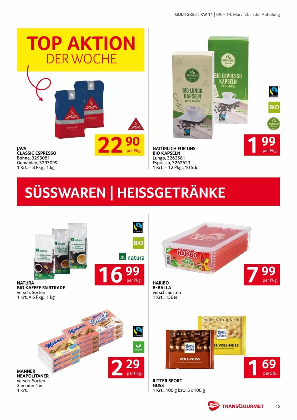 Transgourmet Flugblatt (ab 09.03.2026) - Angebote und Prospekt - Seite 15