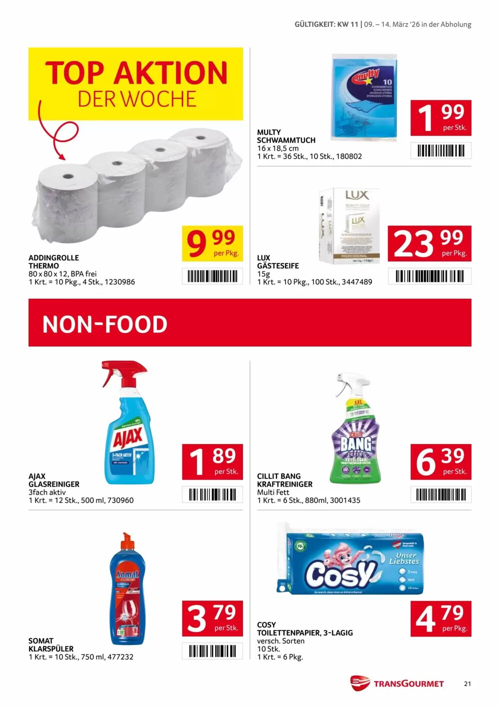 Transgourmet Flugblatt (ab 09.03.2026) - Angebote und Prospekt - Seite 21
