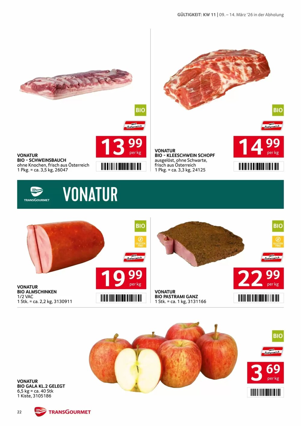 Transgourmet Flugblatt (ab 09.03.2026) - Angebote und Prospekt - Seite 22