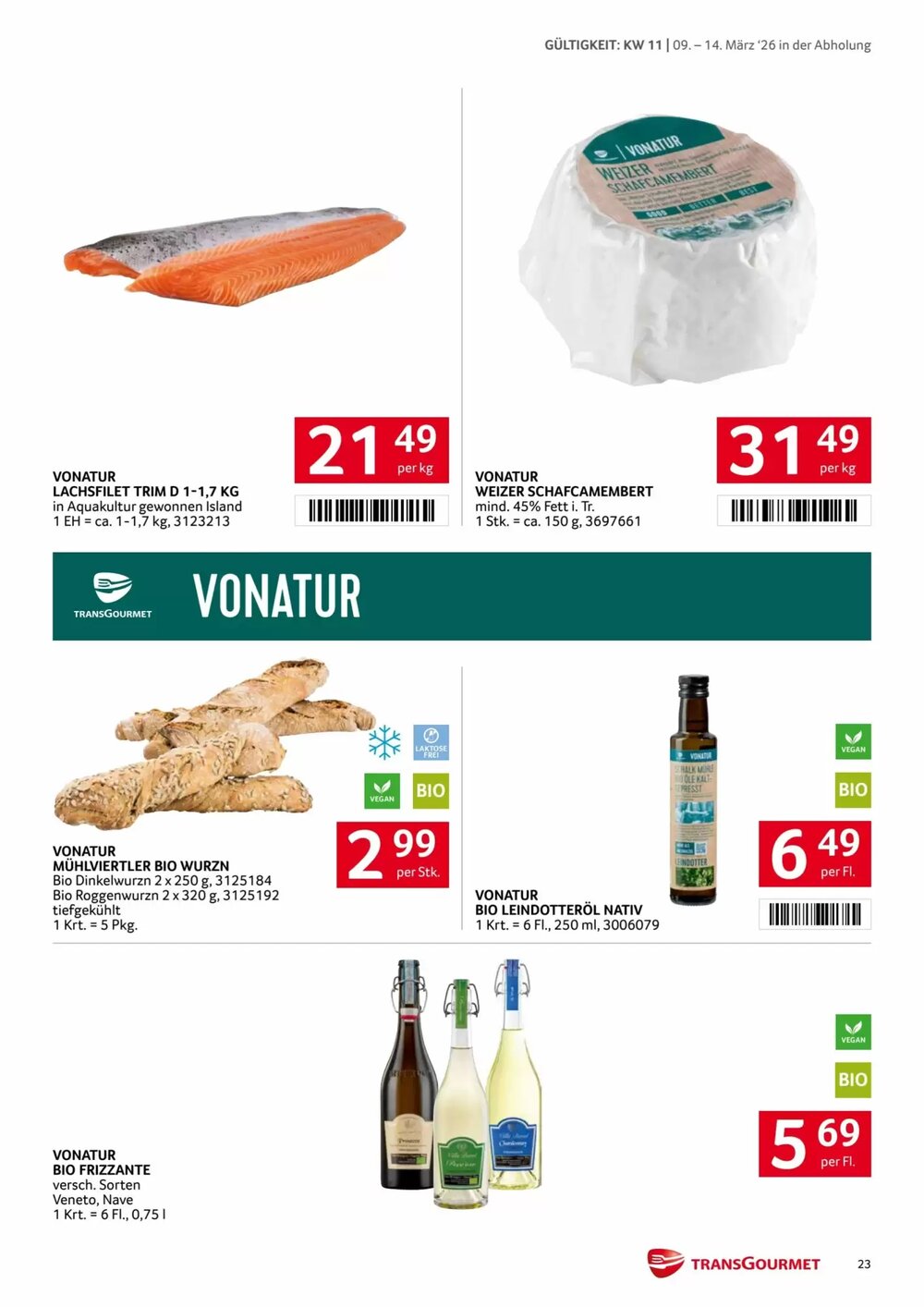Transgourmet Flugblatt (ab 09.03.2026) - Angebote und Prospekt - Seite 23