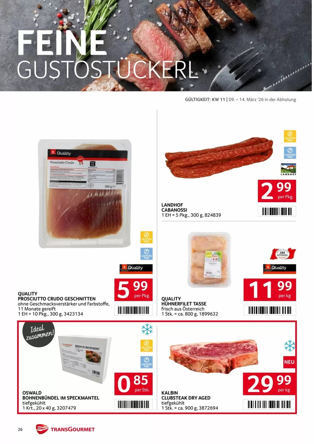 Transgourmet Flugblatt (ab 09.03.2026) - Angebote und Prospekt - Seite 26