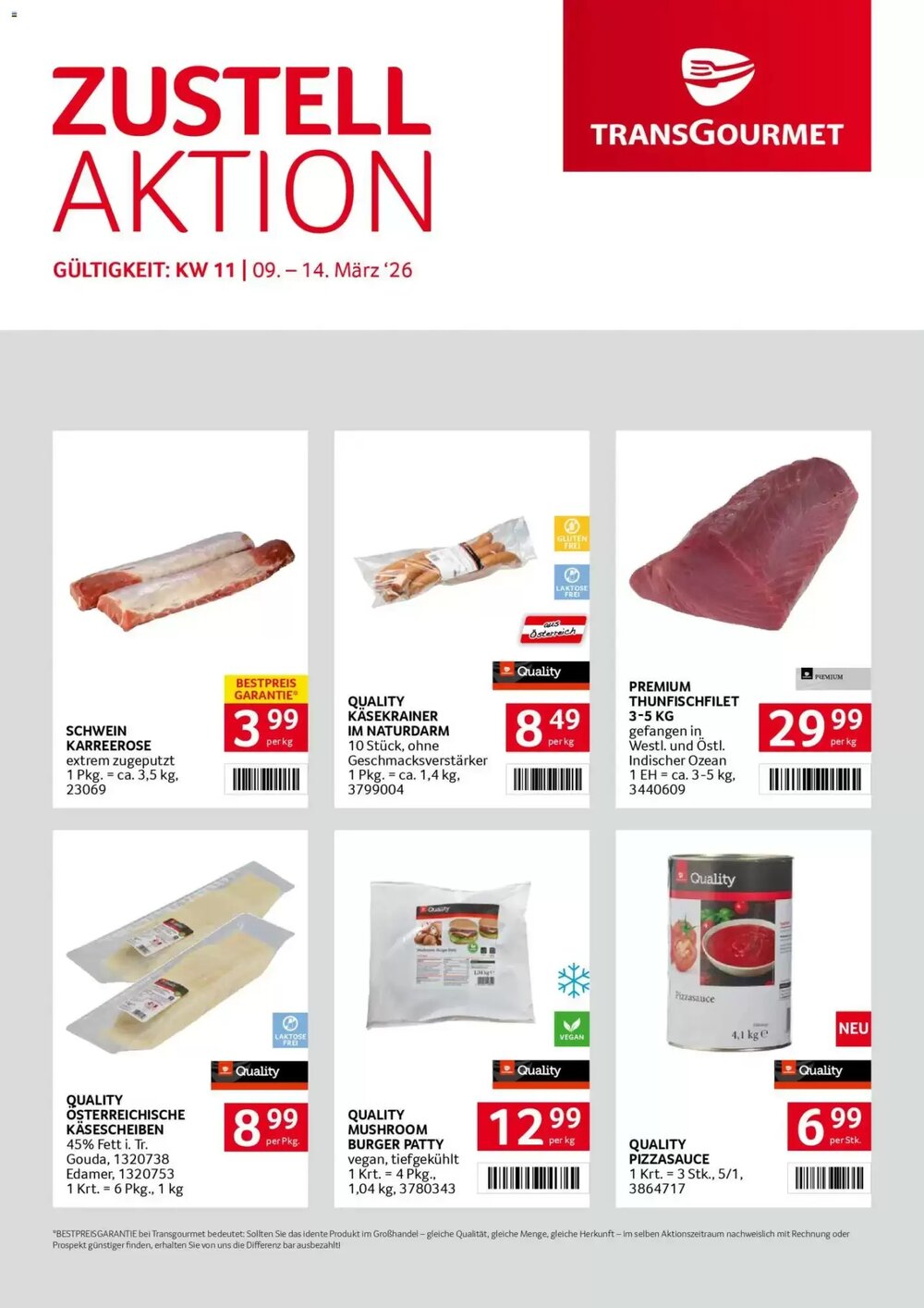 Transgourmet Flugblatt (ab 09.03.2026) - Angebote und Prospekt - Seite 1