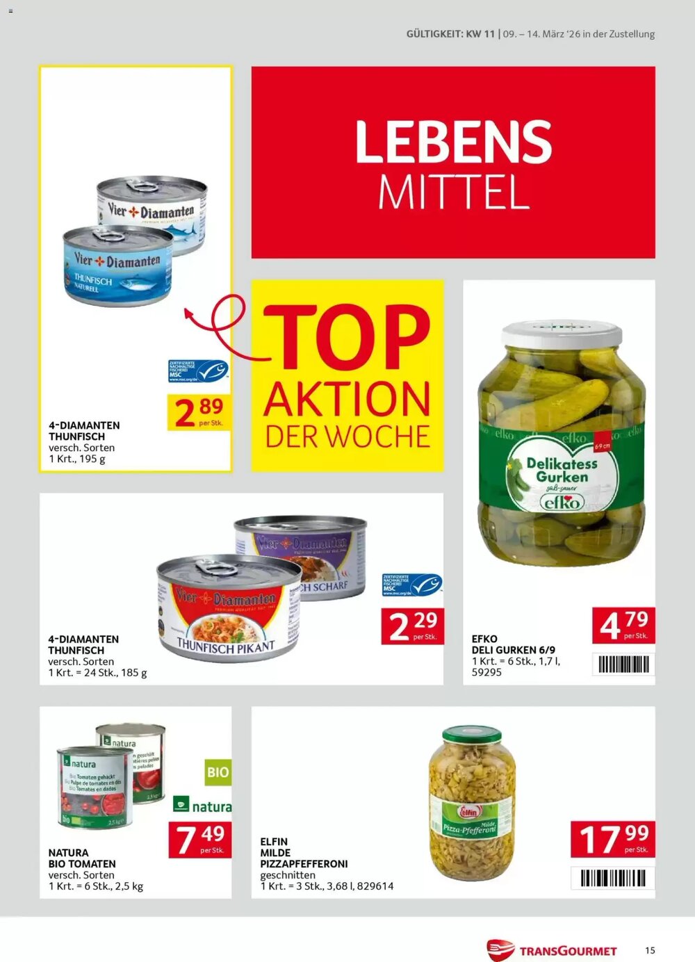 Transgourmet Flugblatt (ab 09.03.2026) - Angebote und Prospekt - Seite 15