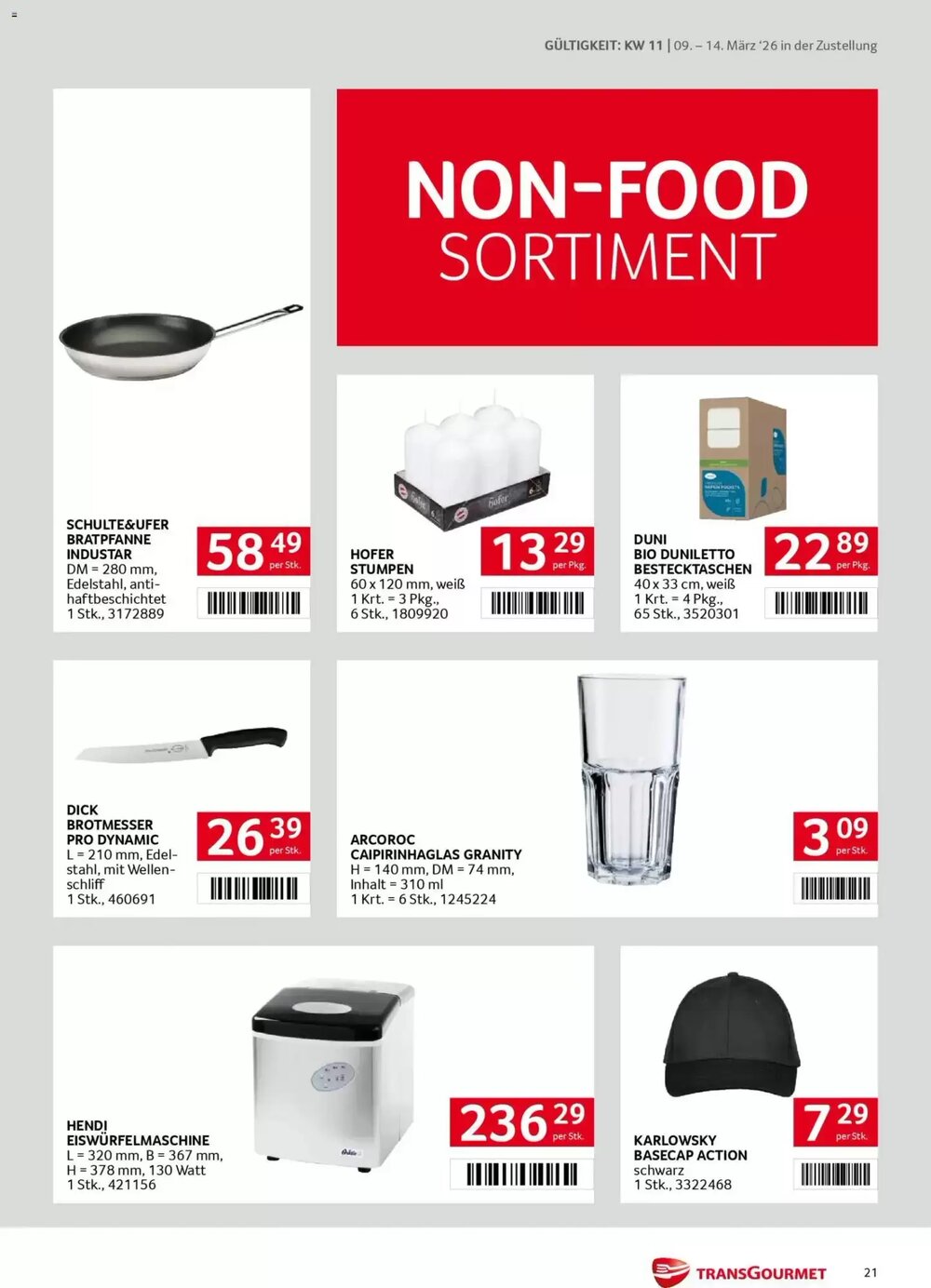 Transgourmet Flugblatt (ab 09.03.2026) - Angebote und Prospekt - Seite 21