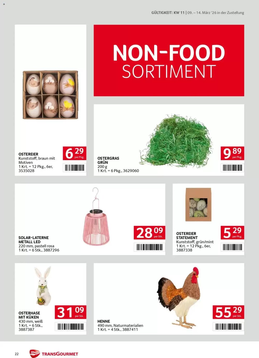 Transgourmet Flugblatt (ab 09.03.2026) - Angebote und Prospekt - Seite 22