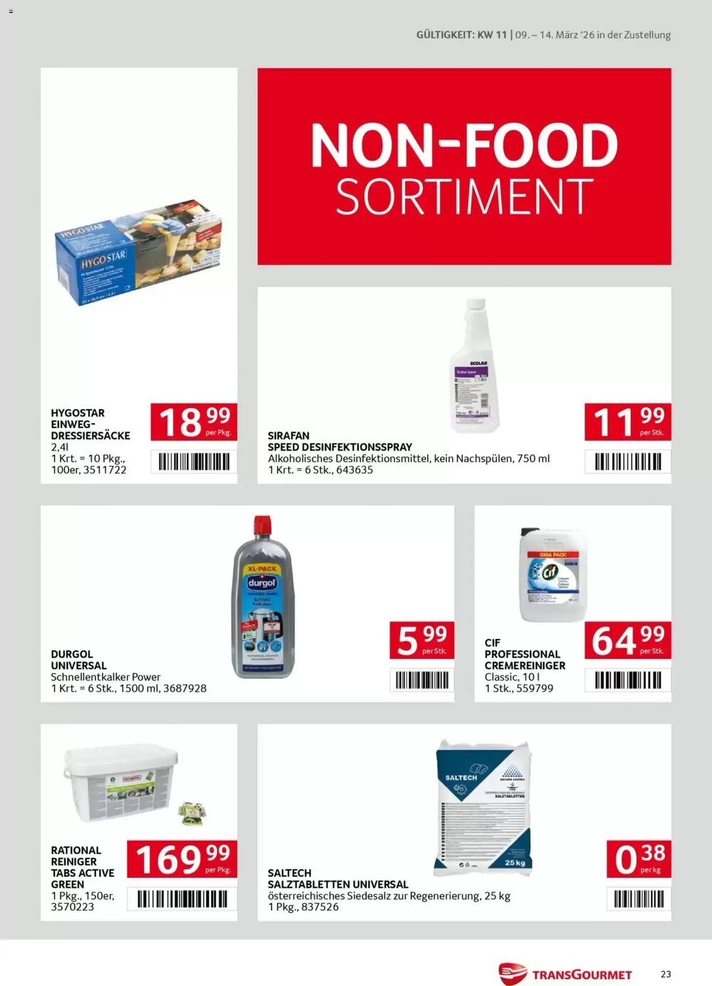 Transgourmet Flugblatt (ab 09.03.2026) - Angebote und Prospekt - Seite 23