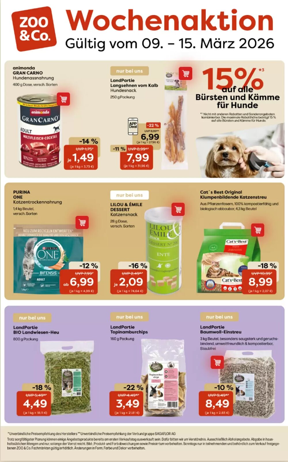ZOO & Co Flugblatt (ab 09.03.2026) - Angebote und Prospekt - Seite 1