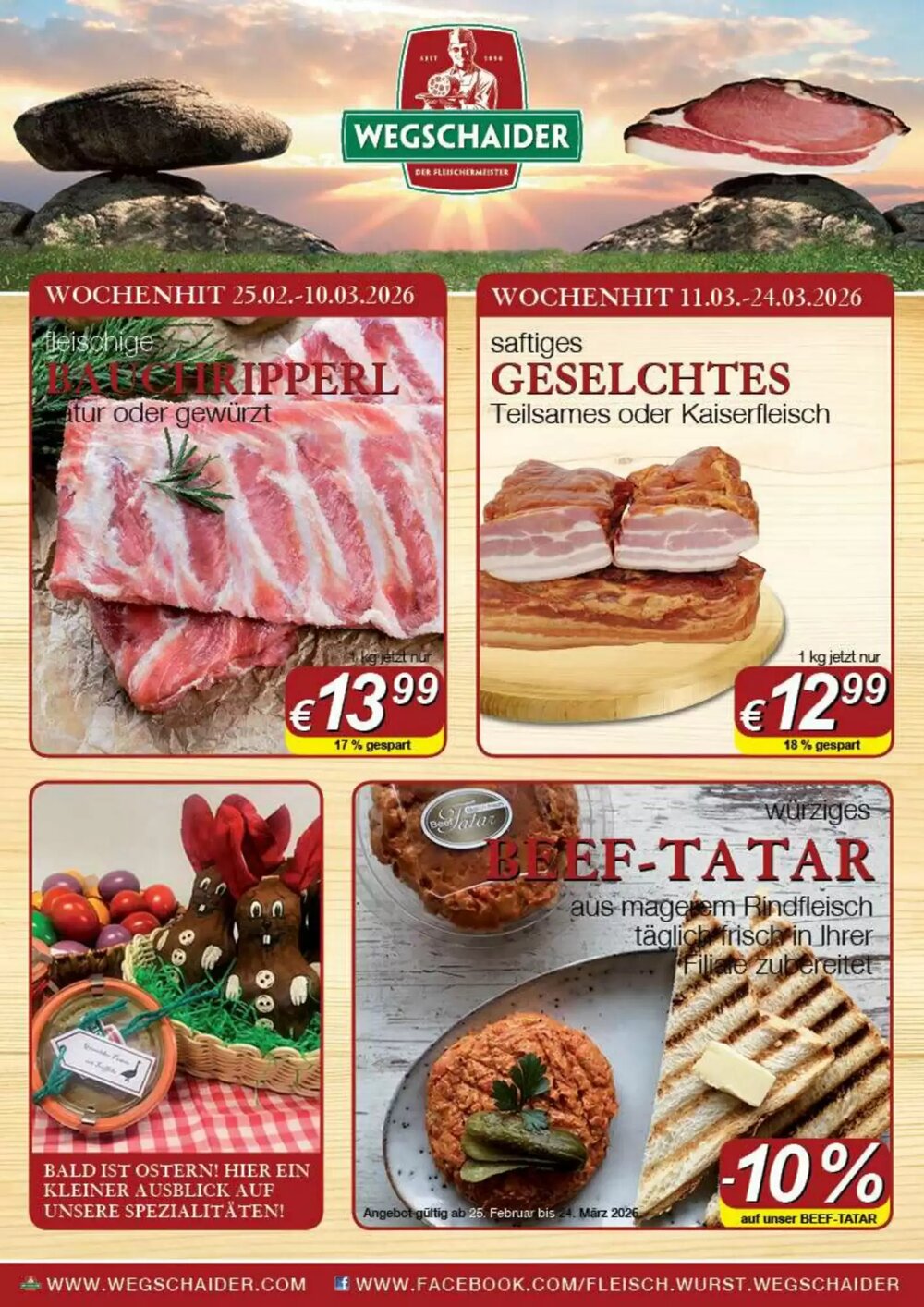 Wegschaider Flugblatt (ab 09.03.2026) - Angebote und Prospekt - Seite 1