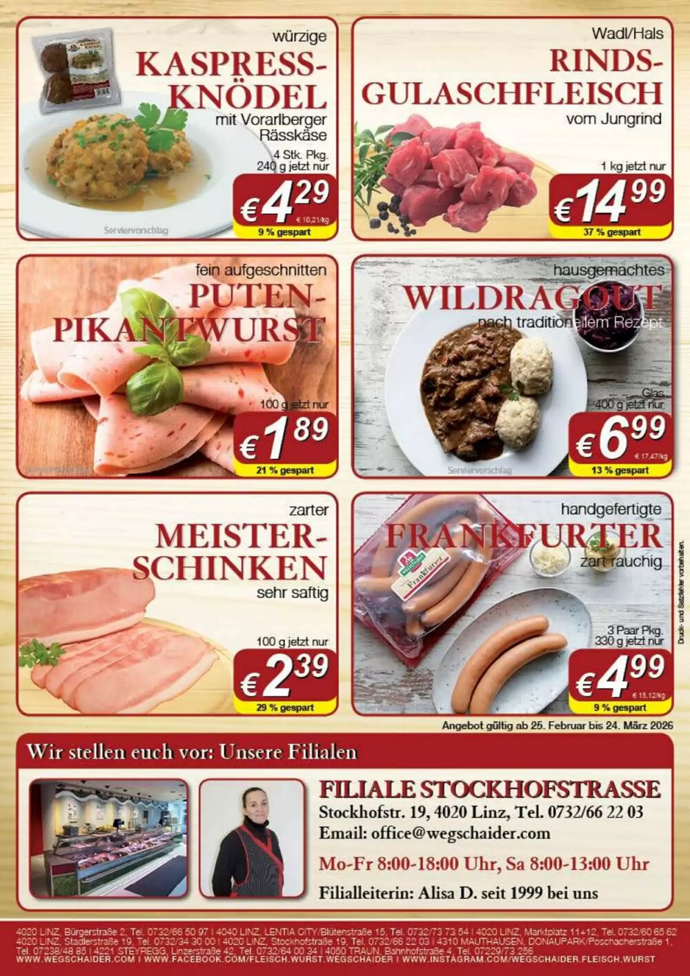 Wegschaider Flugblatt (ab 09.03.2026) - Angebote und Prospekt - Seite 2