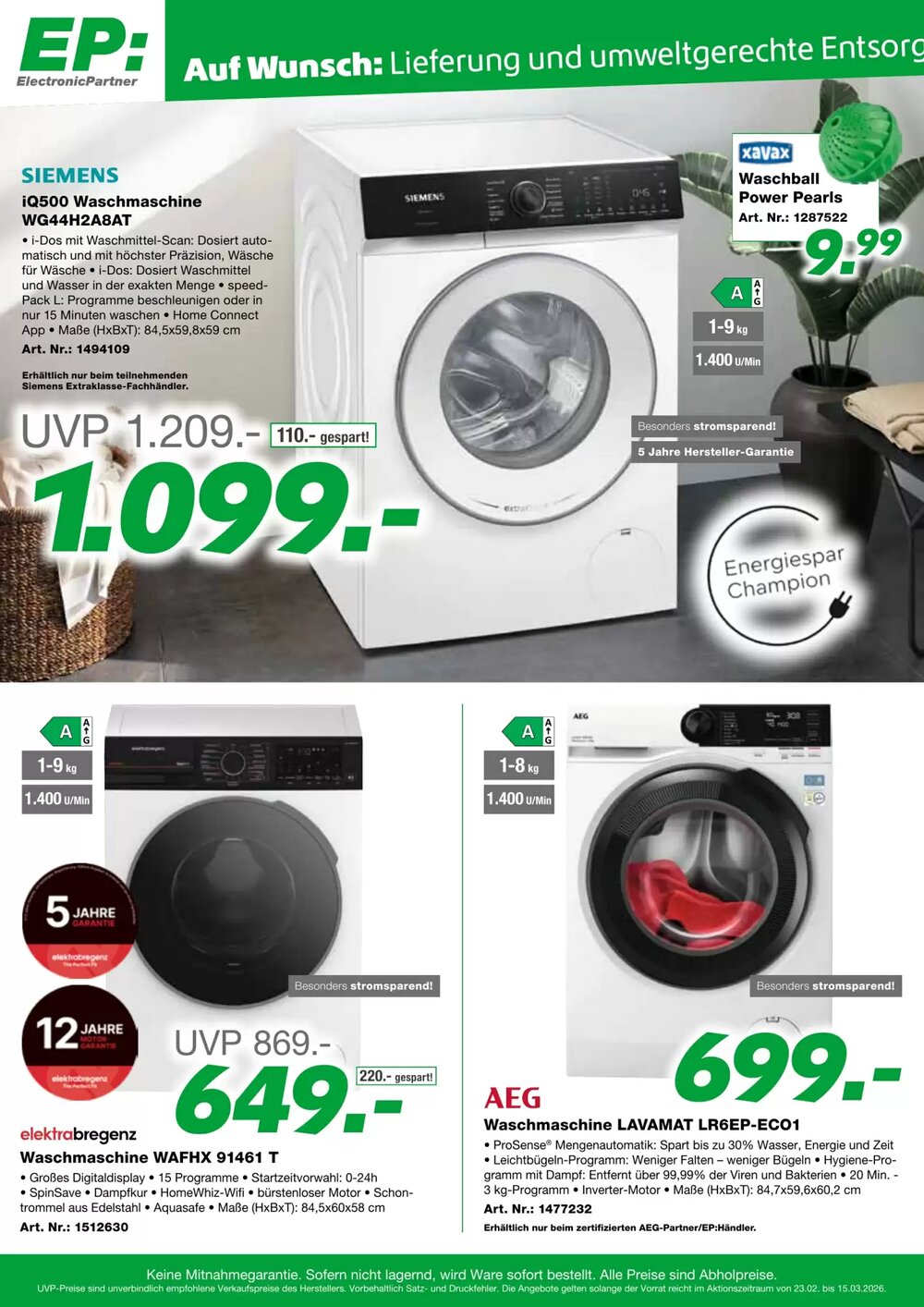 EP Flugblatt (ab 09.03.2026) - Angebote und Prospekt - Seite 2