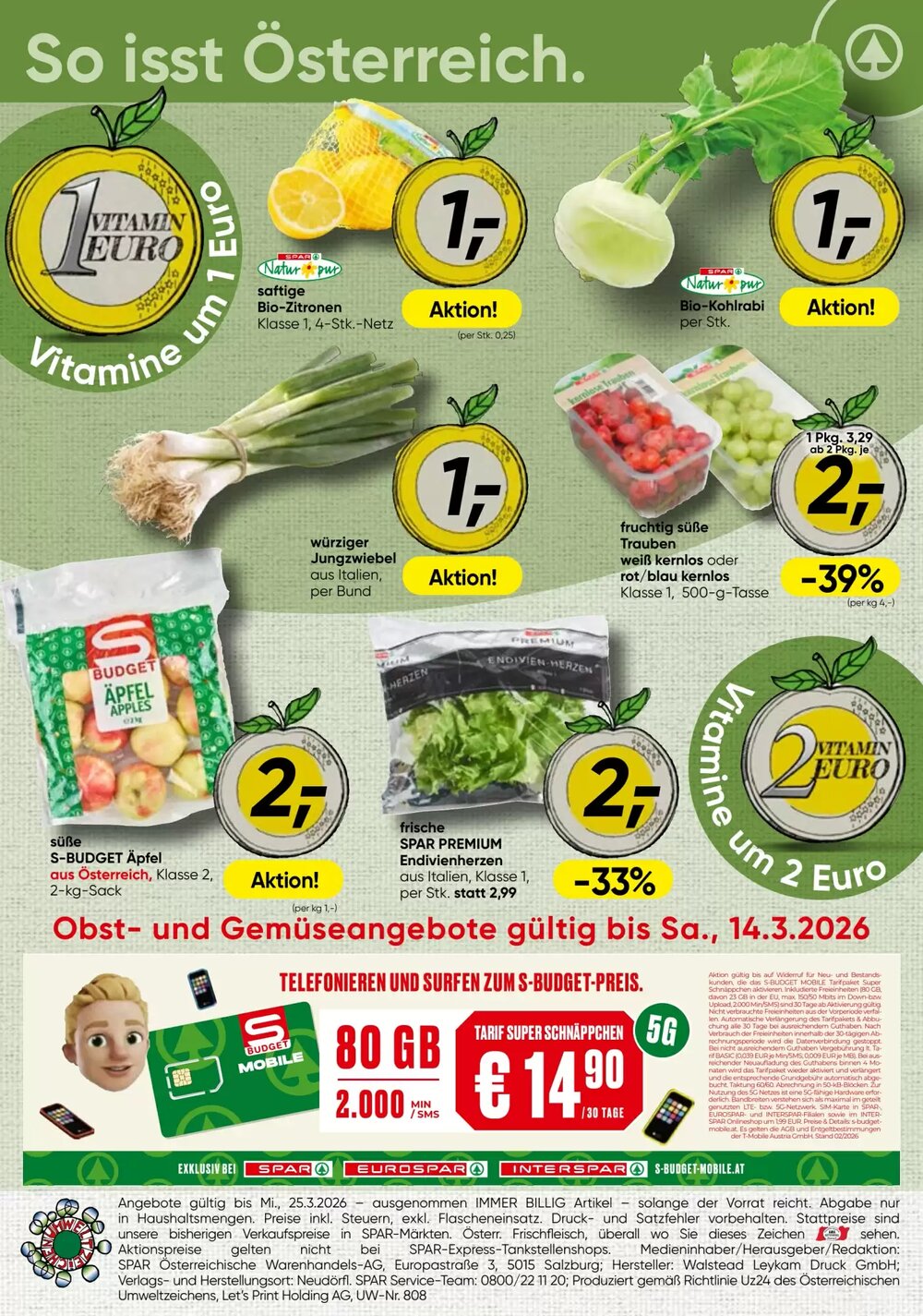 Spar Flugblatt (ab 09.03.2026) - Angebote und Prospekt - Seite 1