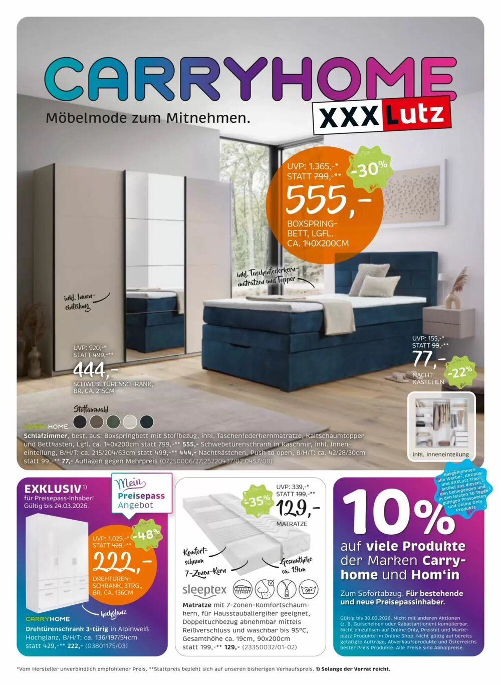 XXXLutz Flugblatt (ab 10.03.2026) - Angebote und Prospekt - Seite 1