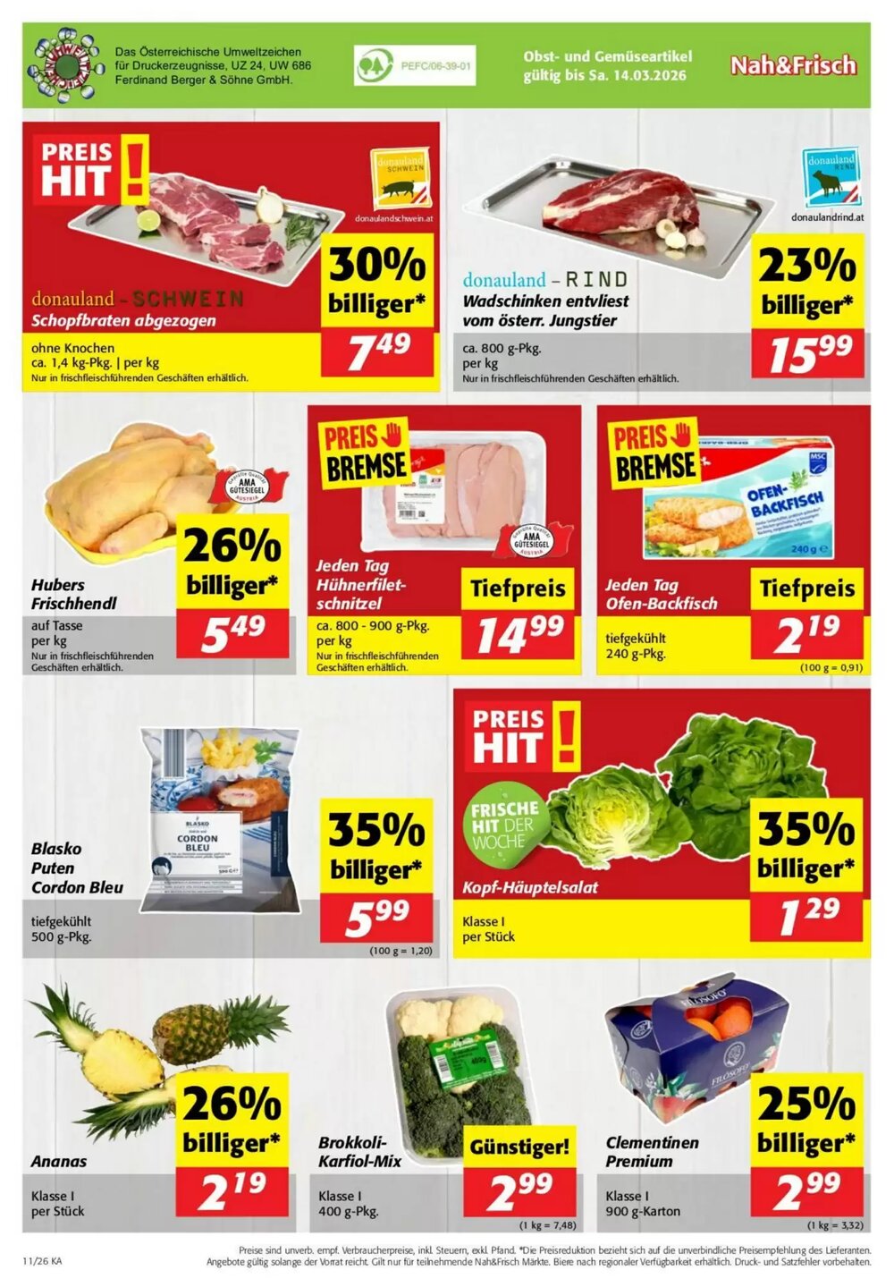 Nah&Frisch Flugblatt (ab 11.03.2026) - Angebote und Prospekt - Seite 8