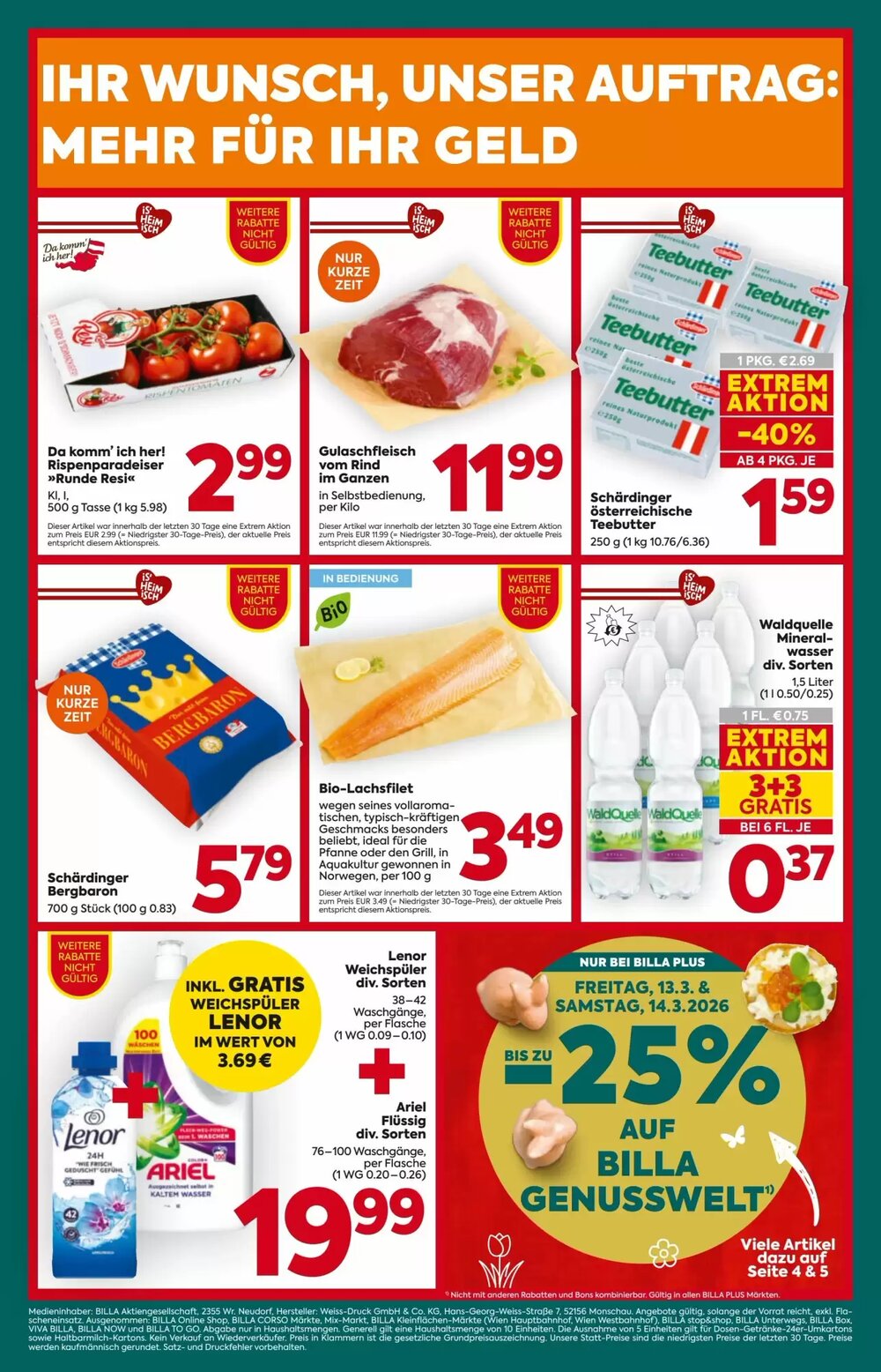 Billa Flugblatt (ab 12.03.2026) - Angebote und Prospekt - Seite 16
