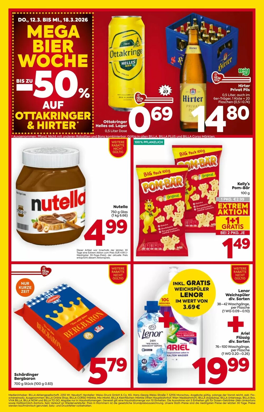 Billa Flugblatt (ab 12.03.2026) - Angebote und Prospekt - Seite 20