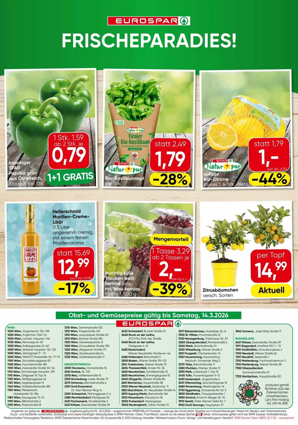 Eurospar Flugblatt (ab 12.03.2026) - Angebote und Prospekt - Seite 16
