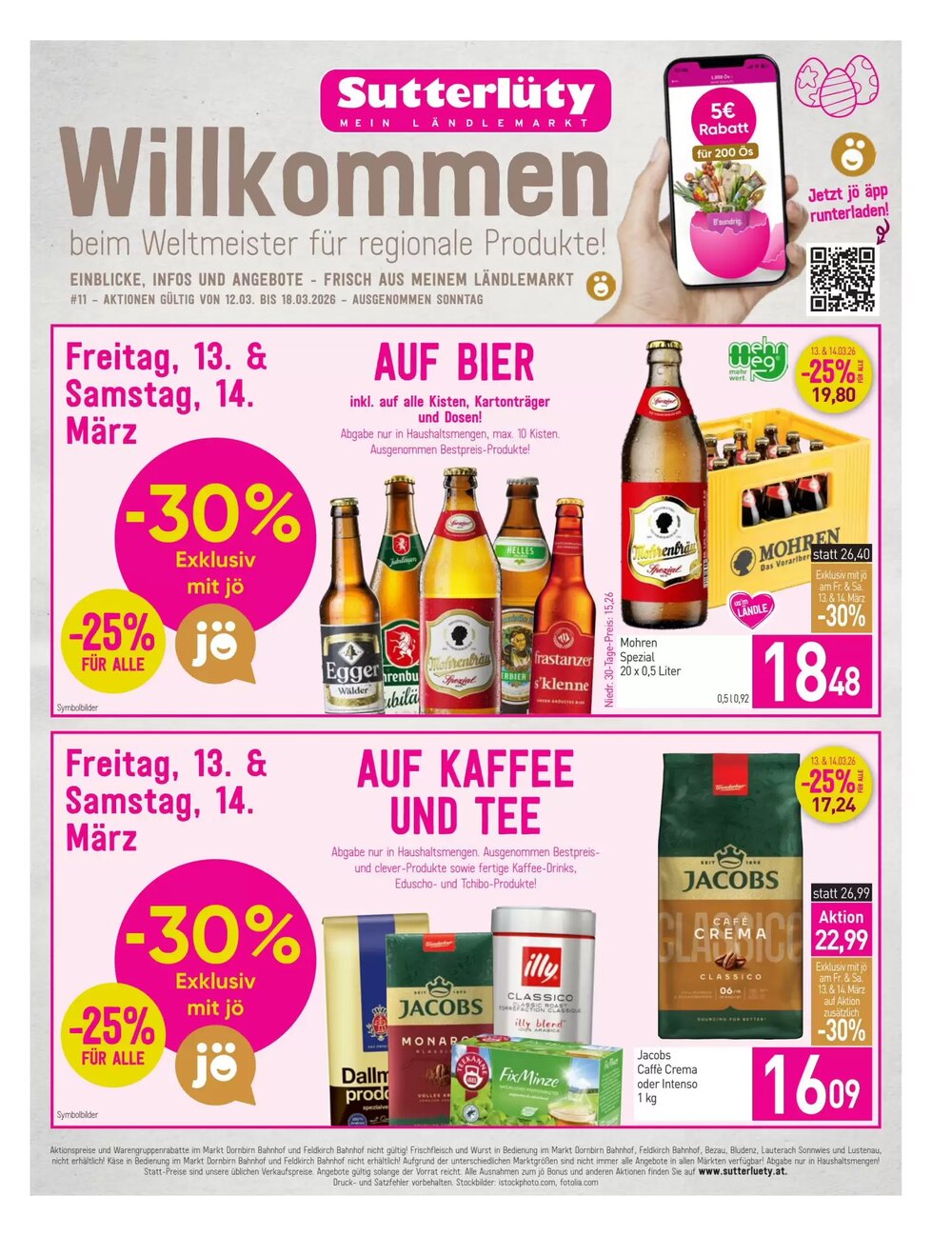 Sutterlüty Flugblatt (ab 12.03.2026) - Angebote und Prospekt - Seite 1