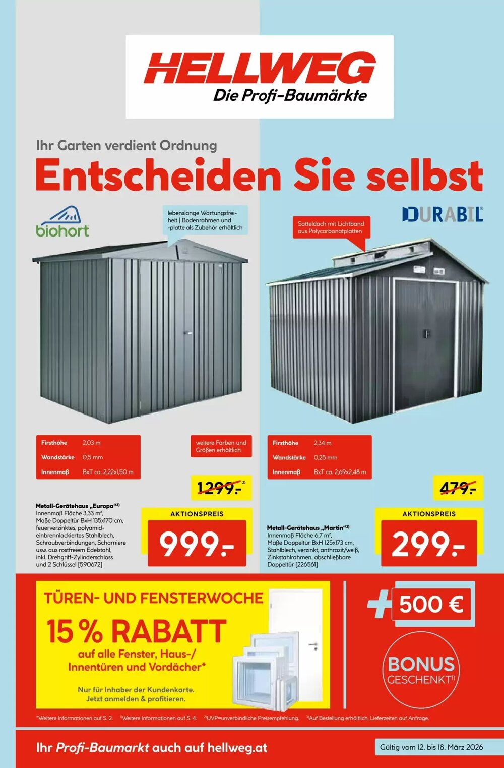 Hellweg Flugblatt (ab 12.03.2026) - Angebote und Prospekt - Seite 1