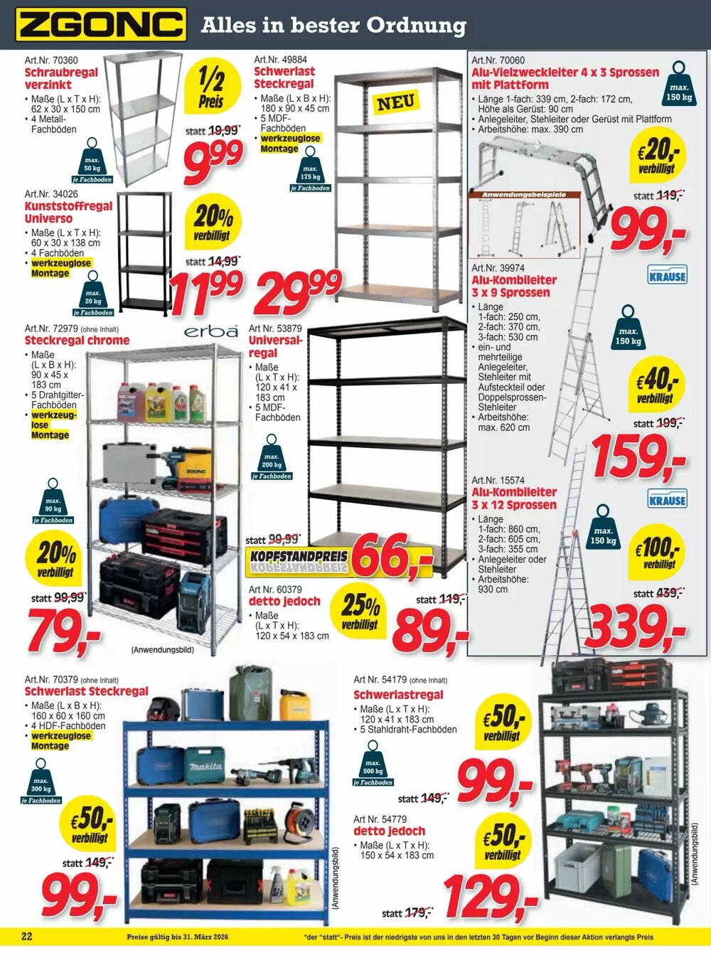 Zgonc Flugblatt (ab 12.03.2026) - Angebote und Prospekt - Seite 22
