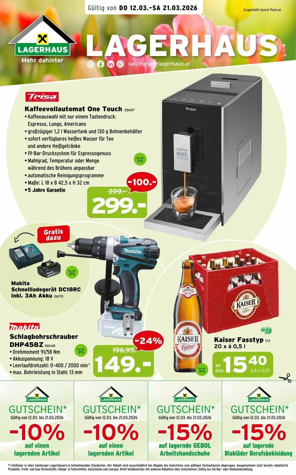 Salzburger Lagerhaus Flugblatt (ab 12.03.2026) - Angebote und Prospekt - Seite 1