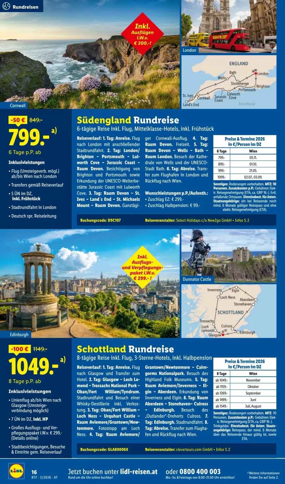 Lidl Reisen Flugblatt (ab 14.03.2026) - Angebote und Prospekt - Seite 16