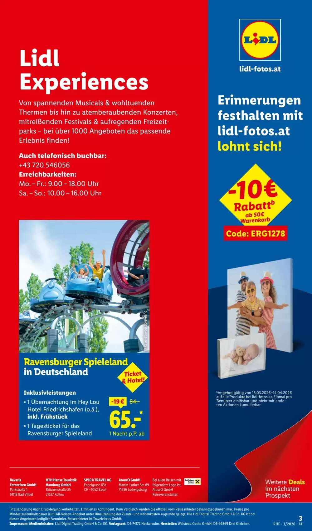 Lidl Reisen Flugblatt (ab 14.03.2026) - Angebote und Prospekt - Seite 3
