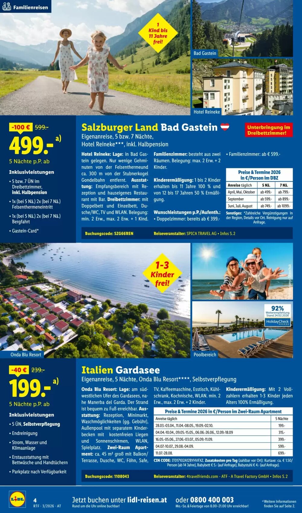 Lidl Reisen Flugblatt (ab 14.03.2026) - Angebote und Prospekt - Seite 4