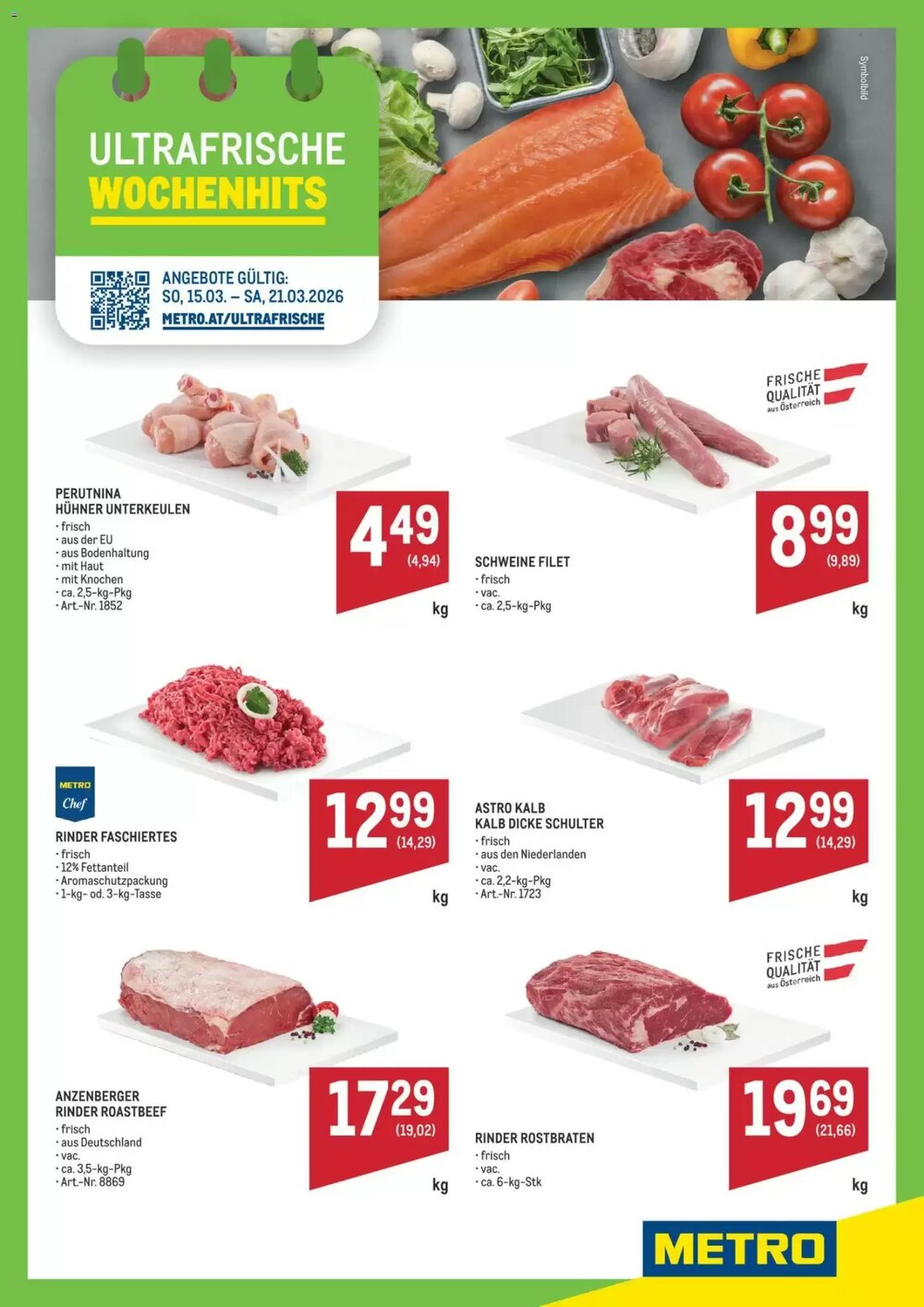 Metro Flugblatt (ab 15.03.2026) - Angebote und Prospekt - Seite 1