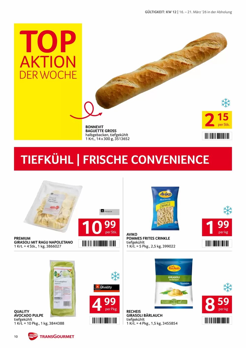 Transgourmet Flugblatt (ab 16.03.2026) - Angebote und Prospekt - Seite 10
