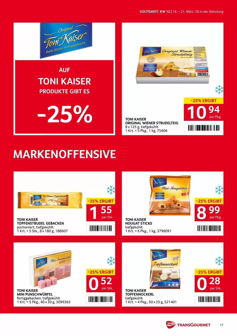 Transgourmet Flugblatt (ab 16.03.2026) - Angebote und Prospekt - Seite 11