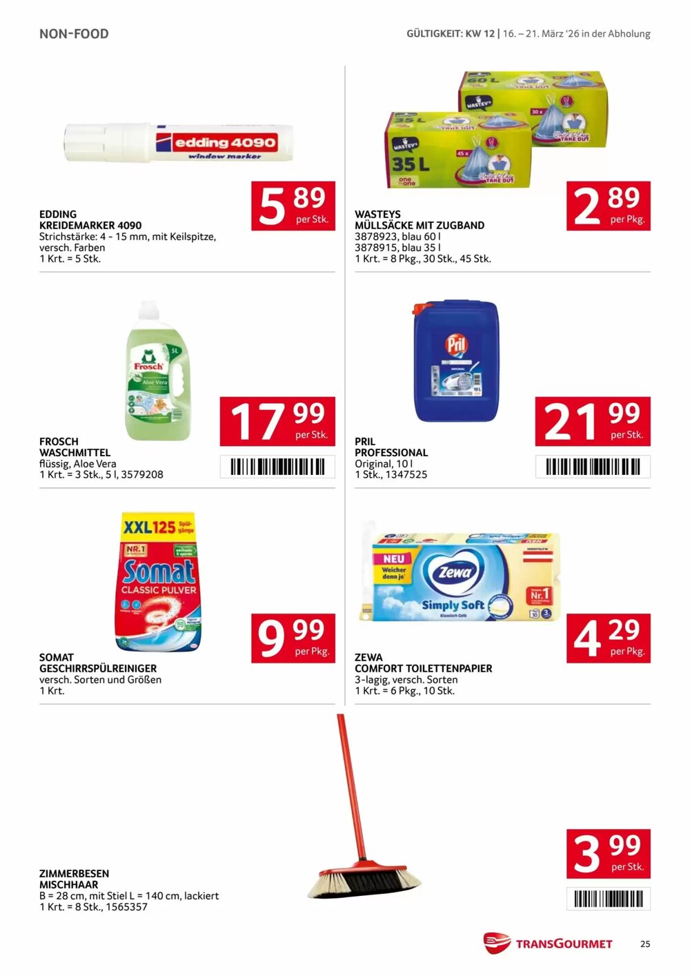 Transgourmet Flugblatt (ab 16.03.2026) - Angebote und Prospekt - Seite 25