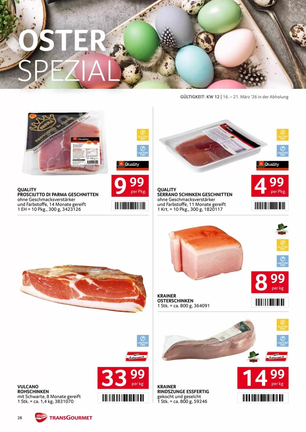 Transgourmet Flugblatt (ab 16.03.2026) - Angebote und Prospekt - Seite 28