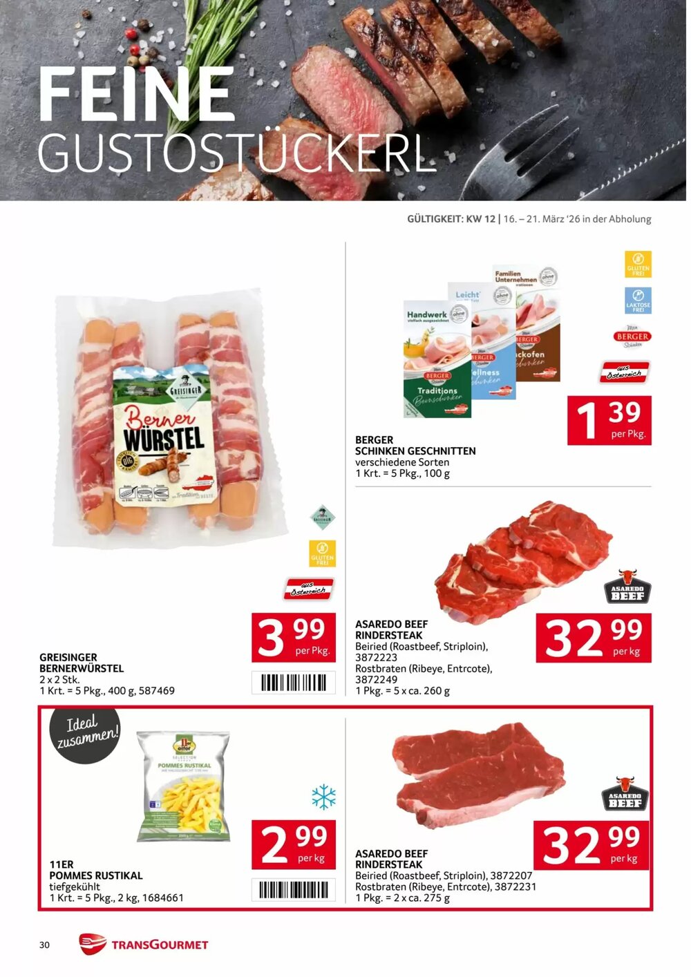 Transgourmet Flugblatt (ab 16.03.2026) - Angebote und Prospekt - Seite 30
