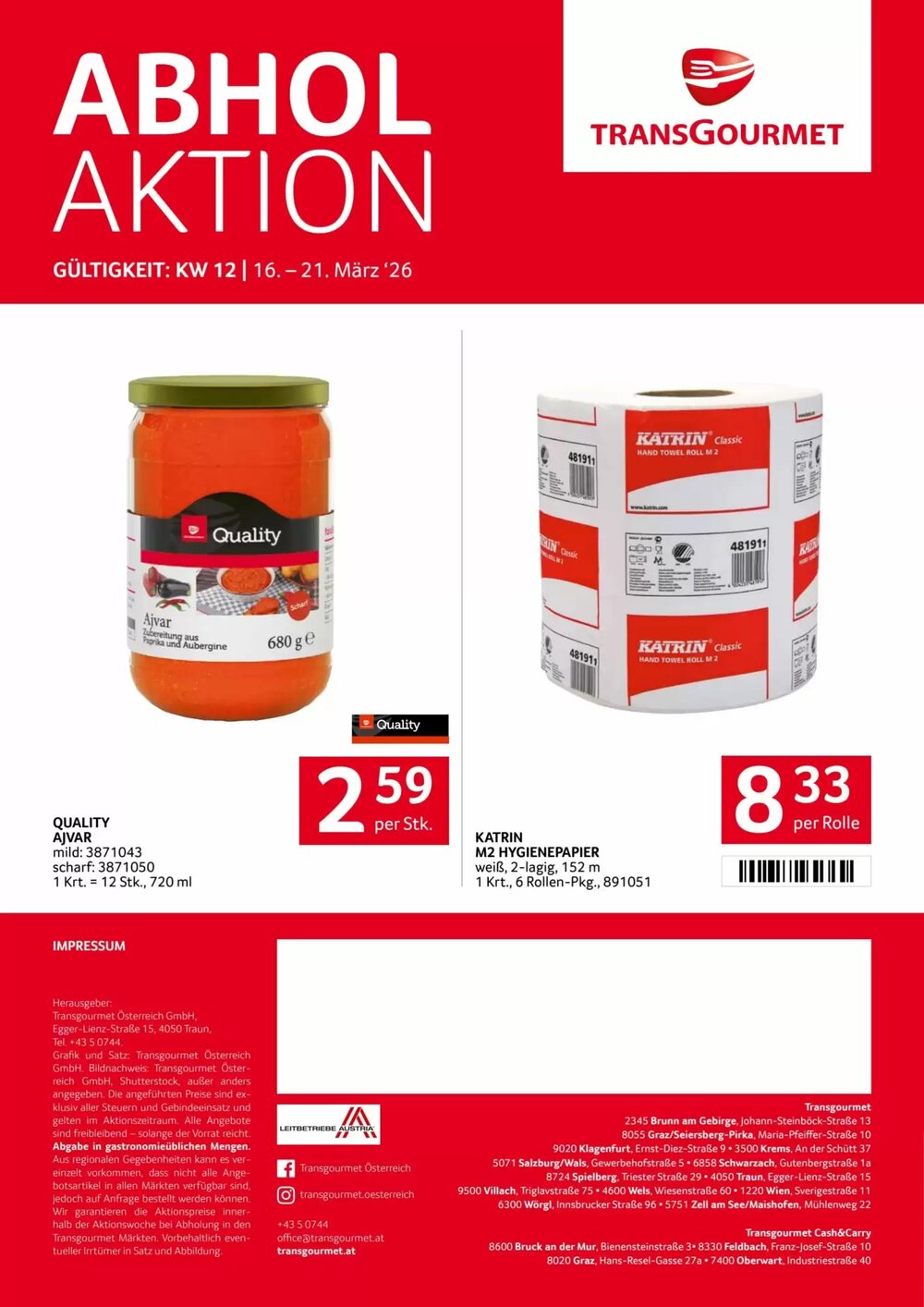 Transgourmet Flugblatt (ab 16.03.2026) - Angebote und Prospekt - Seite 36