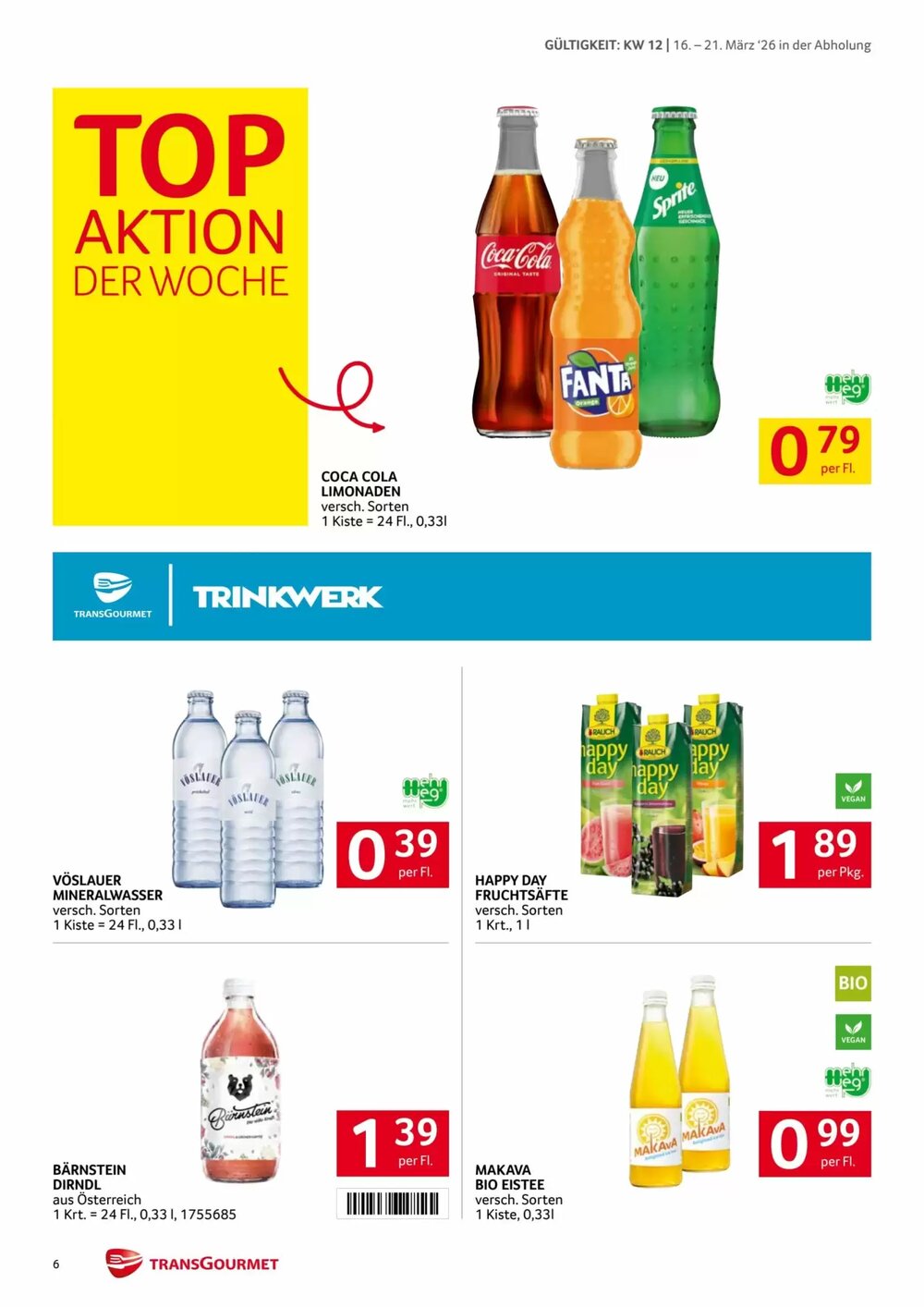 Transgourmet Flugblatt (ab 16.03.2026) - Angebote und Prospekt - Seite 6