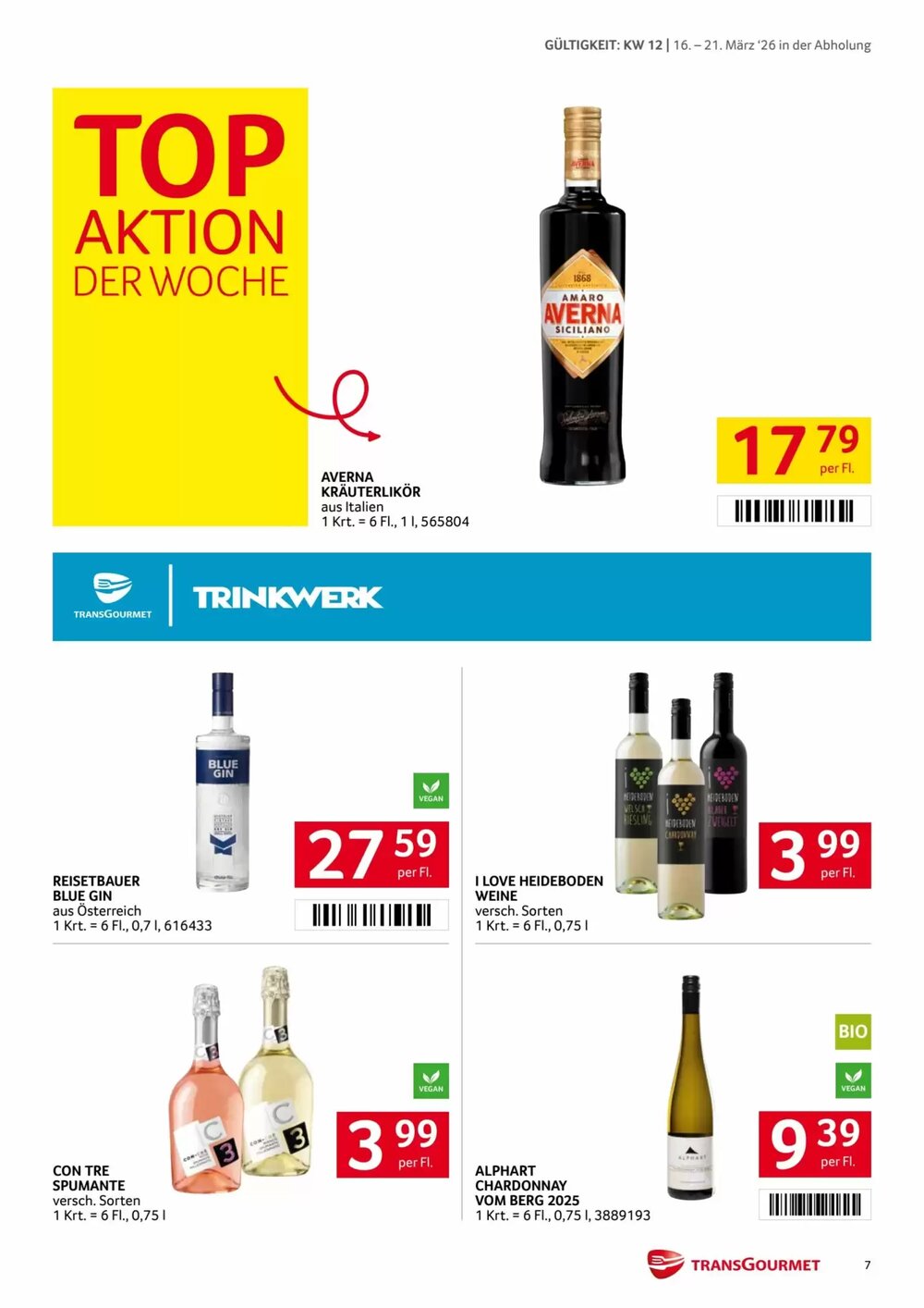 Transgourmet Flugblatt (ab 16.03.2026) - Angebote und Prospekt - Seite 7