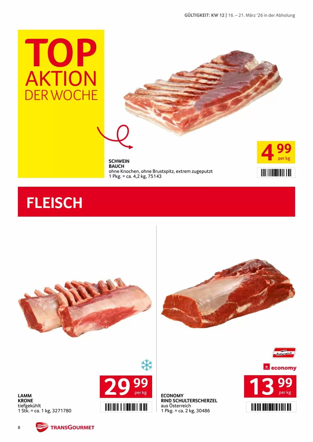Transgourmet Flugblatt (ab 16.03.2026) - Angebote und Prospekt - Seite 8
