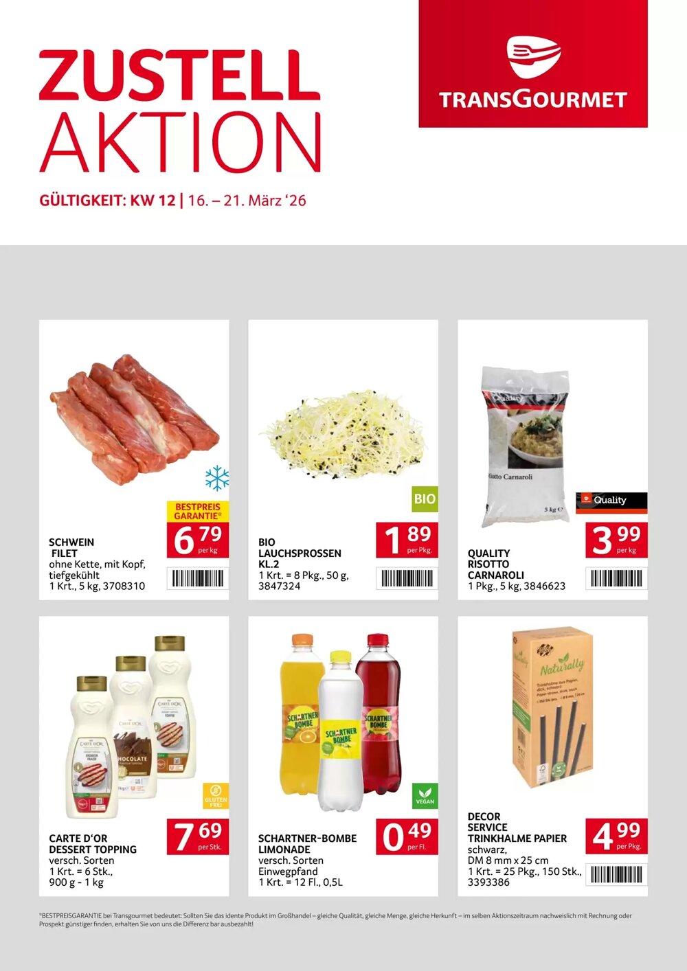 Transgourmet Flugblatt (ab 16.03.2026) - Angebote und Prospekt - Seite 1