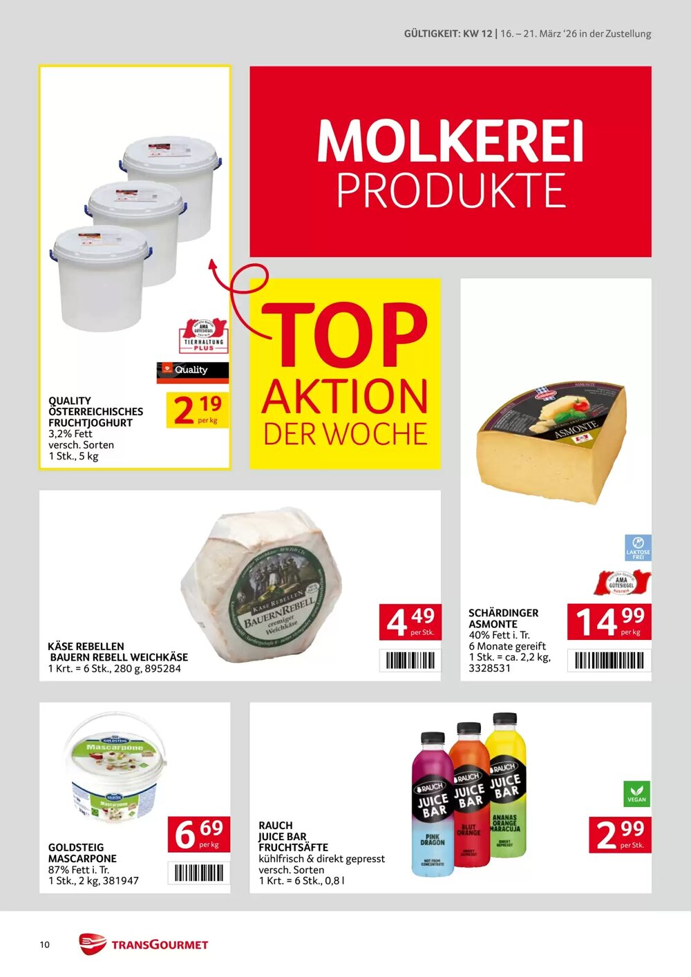 Transgourmet Flugblatt (ab 16.03.2026) - Angebote und Prospekt - Seite 10