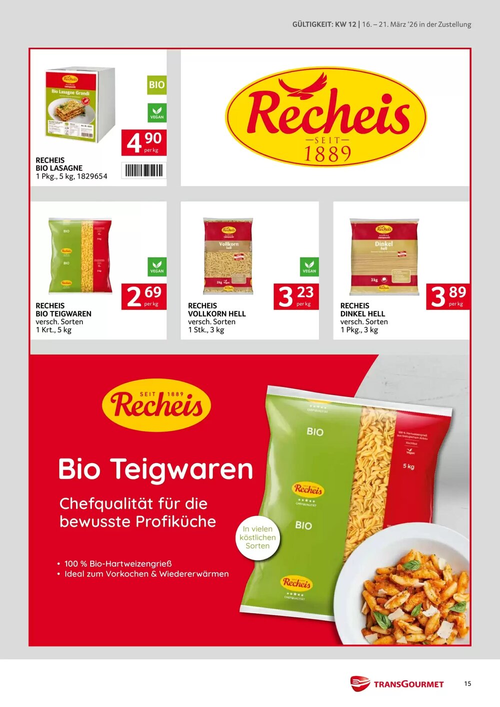 Transgourmet Flugblatt (ab 16.03.2026) - Angebote und Prospekt - Seite 15